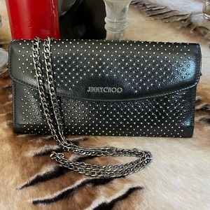 Beautiful Jimmy Choo Studded Clutch / Crossbody